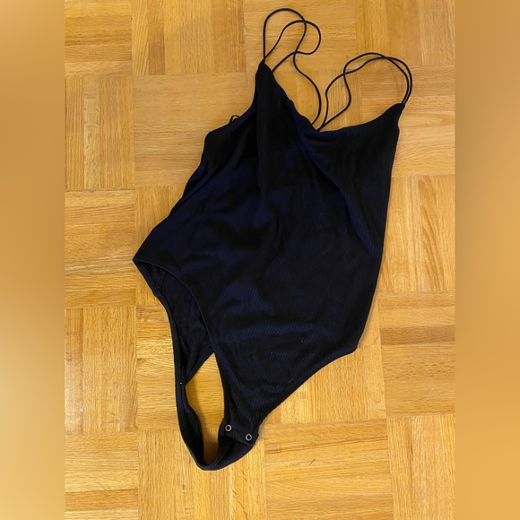 Black backless body suit from Garage, size small - Picture 1 of 5